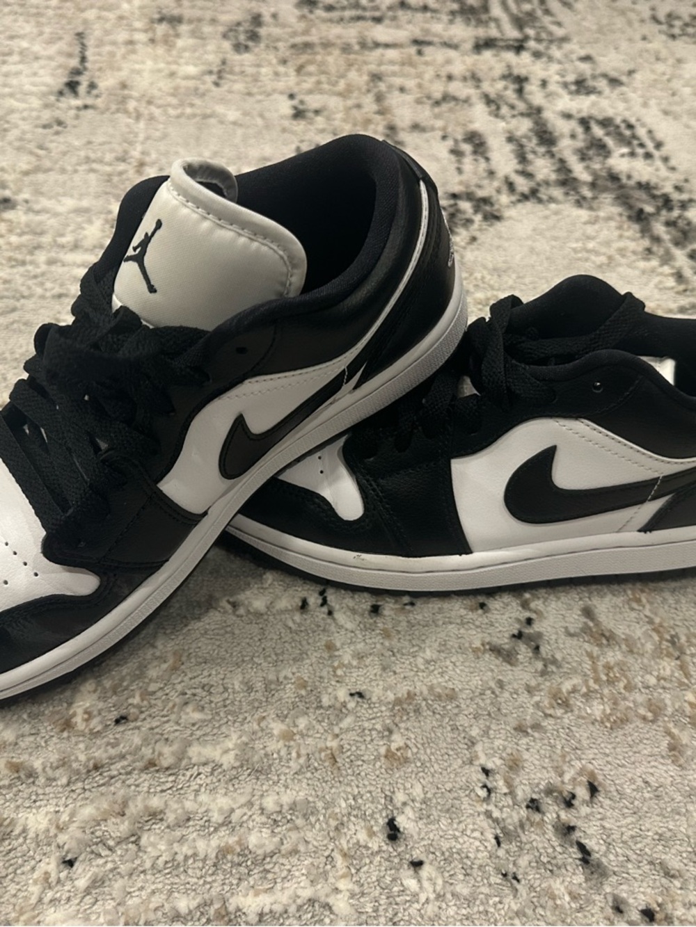 Jordan Women’s Black and White Low-Top Sneakers